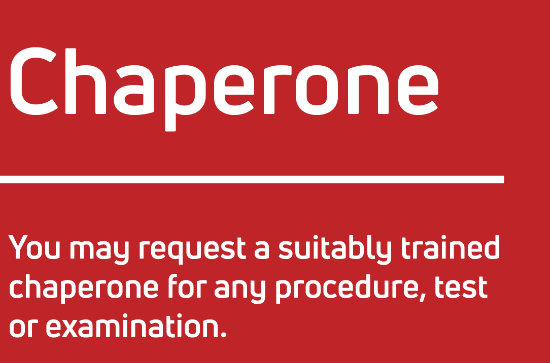 request a chaperone